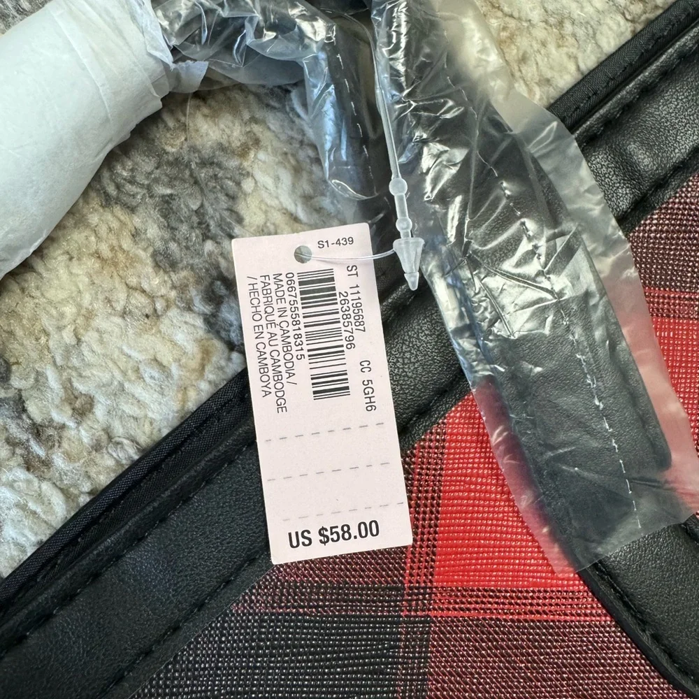 Victoria’s Secret large plaid tote bag